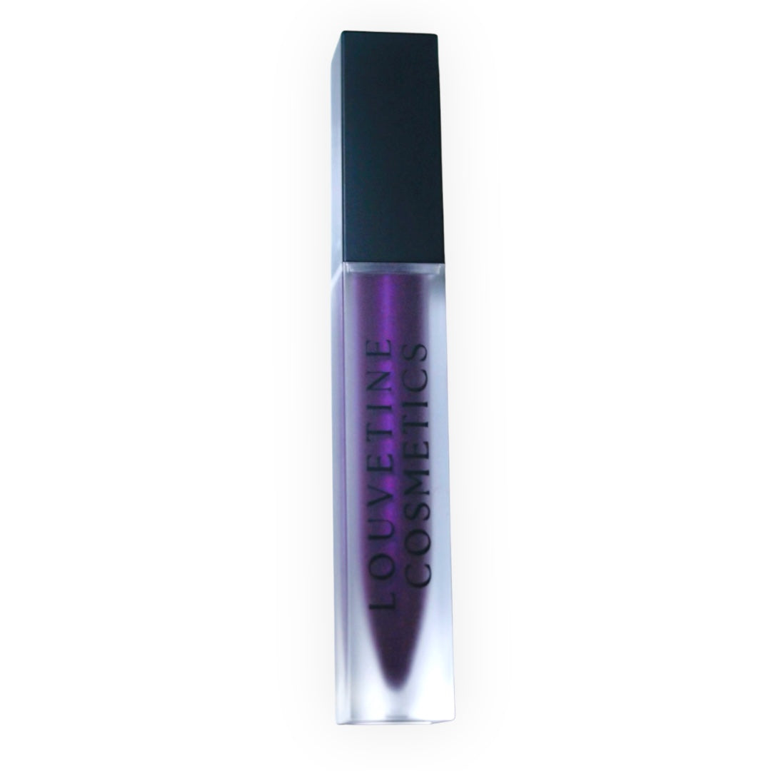 Lip Gloss- Matte- Purple Glitz